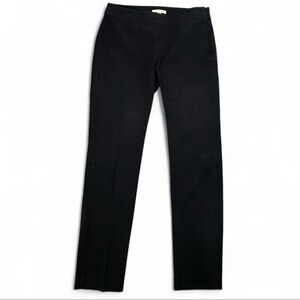 Eileen Fisher Black fitted cotton pants ankle length business casual work siren